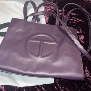 COPY - COPY - Medium Eggplant Telfar shopping bag